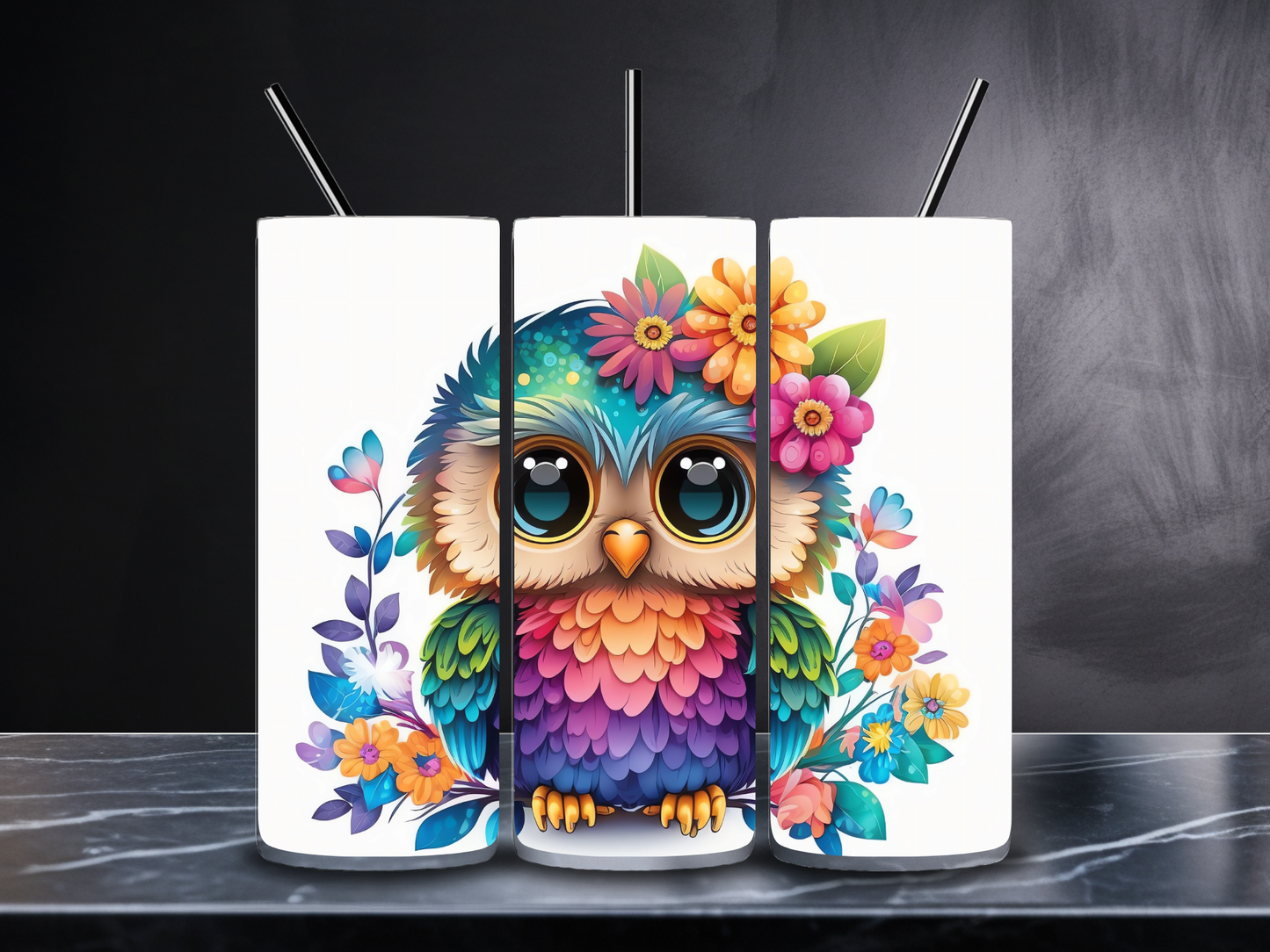Colorful Owls