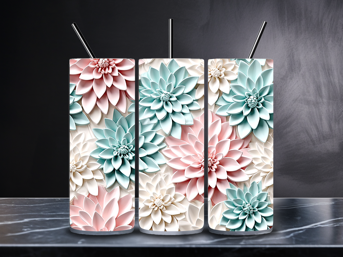 3D Dahlias