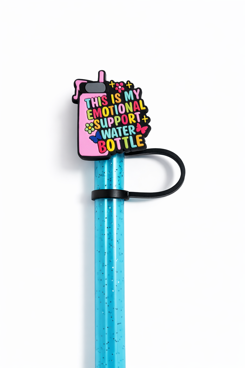 Emotional Support Water Bottle 10mm Straw Topper