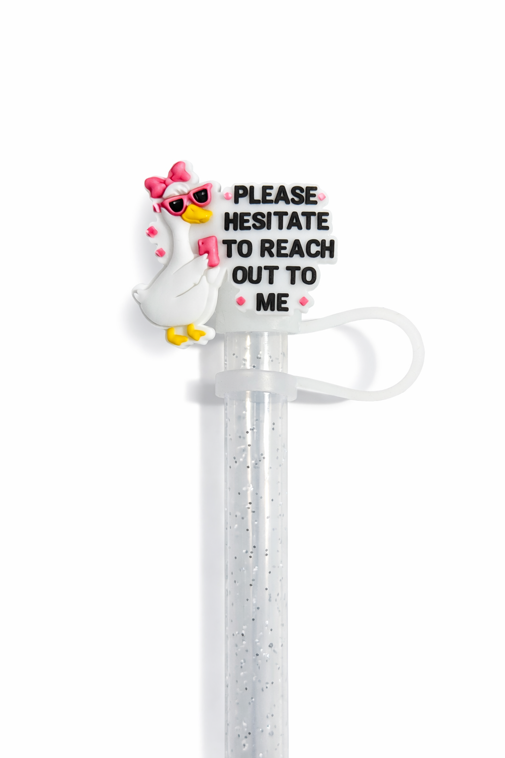 Please Hesitate Straw Topper
