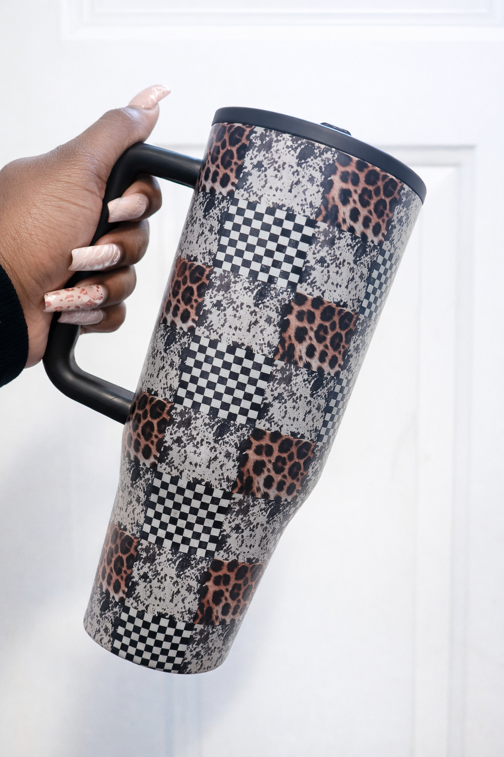 Checkered Design 40oz Tumblers