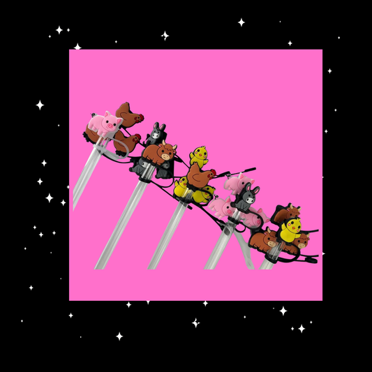 Farm Animal Straw Topper