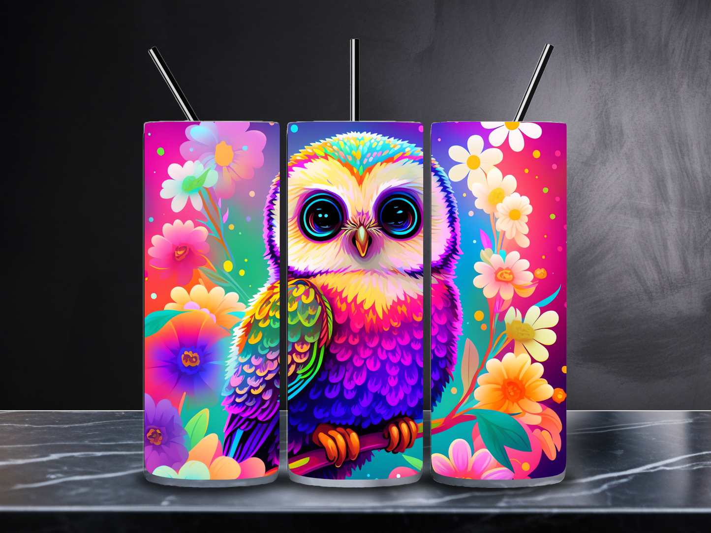 Colorful Owls