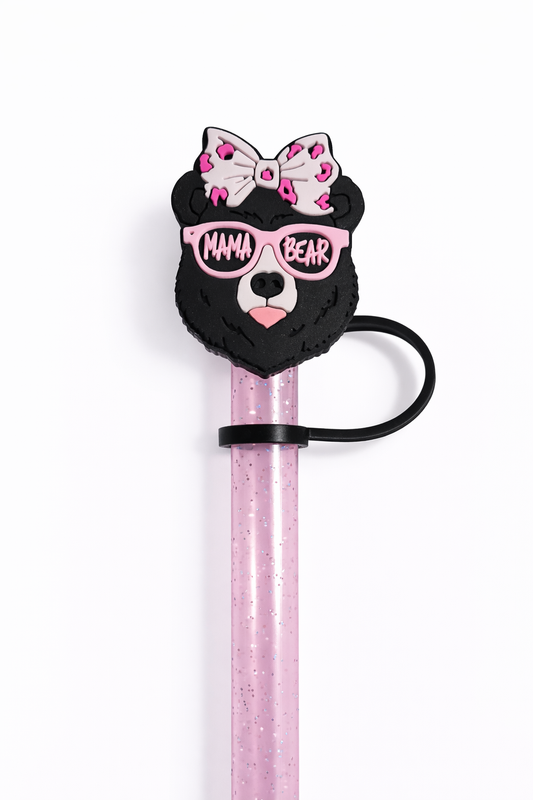 Bowtastic Mama Bear Straw Topper