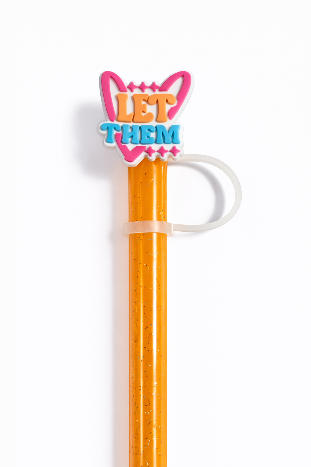 Let Them Heart 10mm Straw Topper