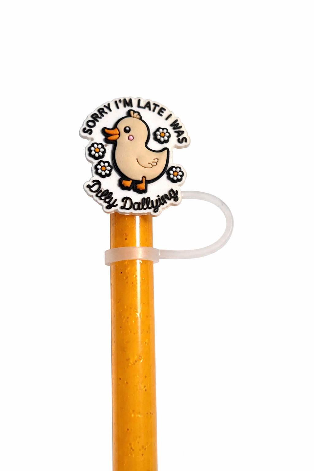 Dilly Dally Duck 10mm Straw Topper