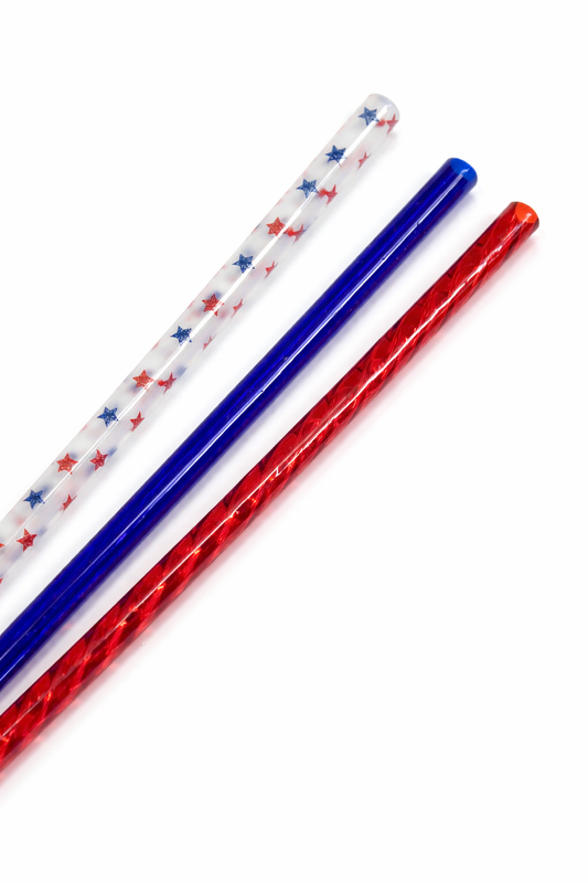 Patriotic Stars Straw Pack