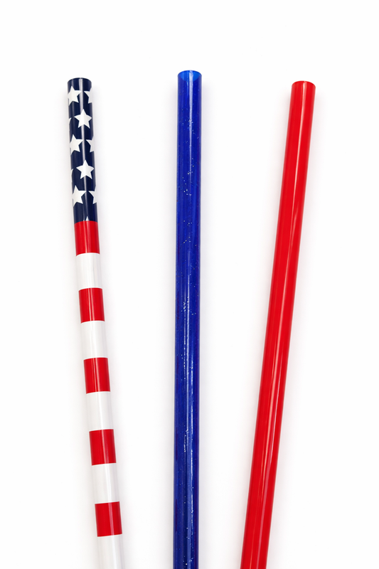 USA Flag Straw Pack