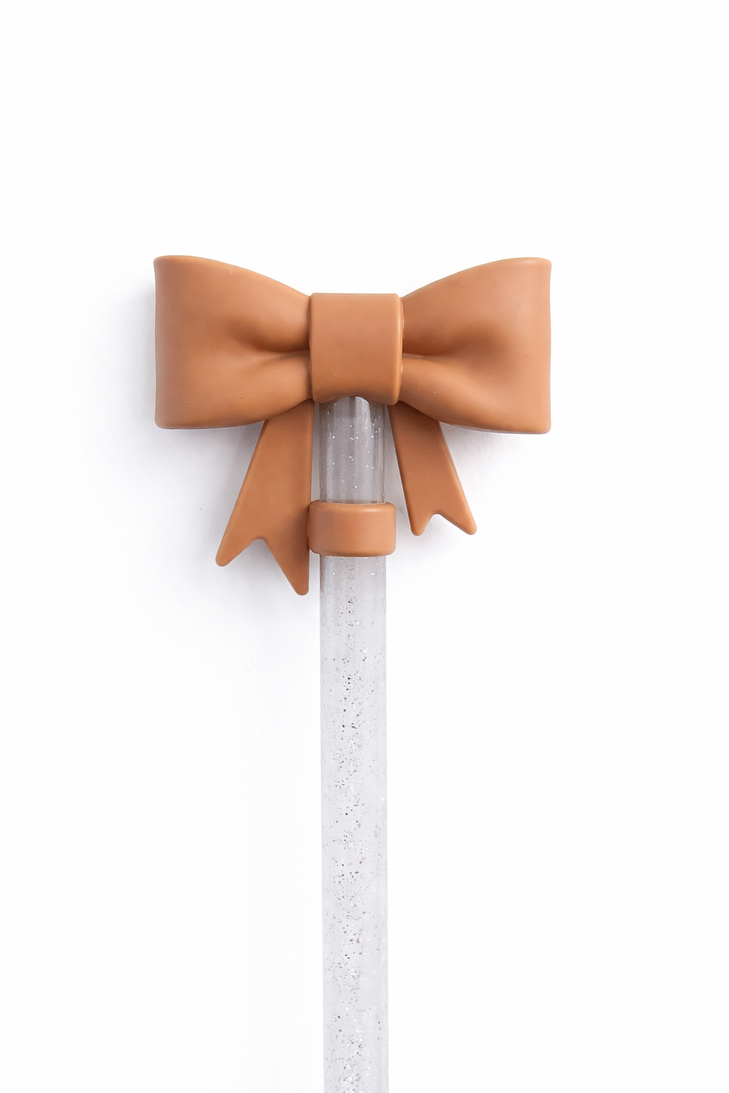3D Bow 10mm Straw Toppers (Neutral Colors)