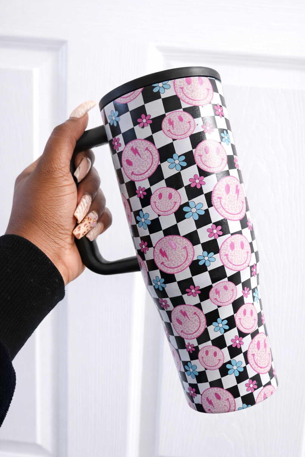 Checkered Design 40oz Tumblers