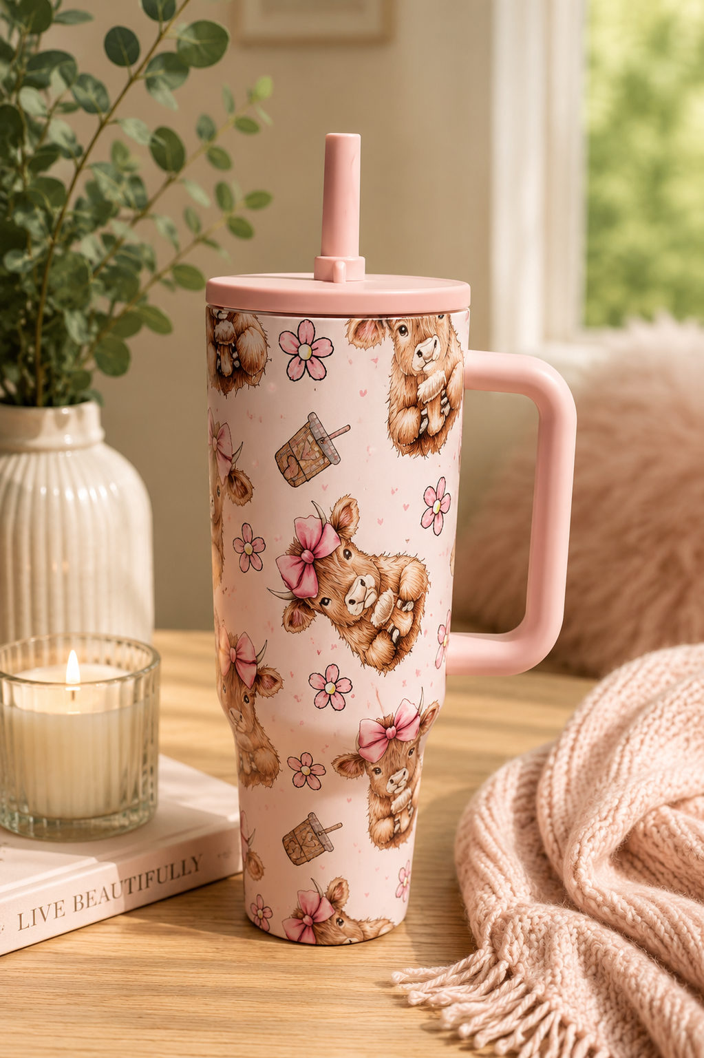 Cow Design 40oz Tumblers